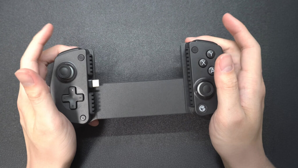 GameSir X5 Lite本体の外観（プラスチック素材）を写したアップ写真